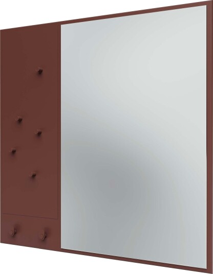 Memo Wall Mirror With Notice Board Masala