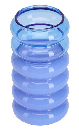 Design Letters Bubble 2-i-1 vase og lysestake 13,5 cm Blue