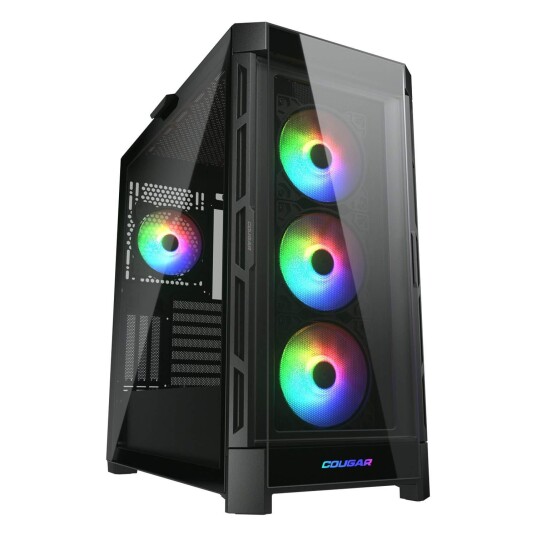 Cougar DuoFace Pro Midi Tower Kabinett med ARGB Belysning - Svart Cougar DuoFace Pro Midi Tower Kabinett med ARGB Belysning - Svart