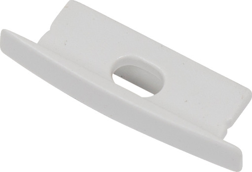 Ansell Lighting endestykke med hull 9,7x30,6 mm hvit