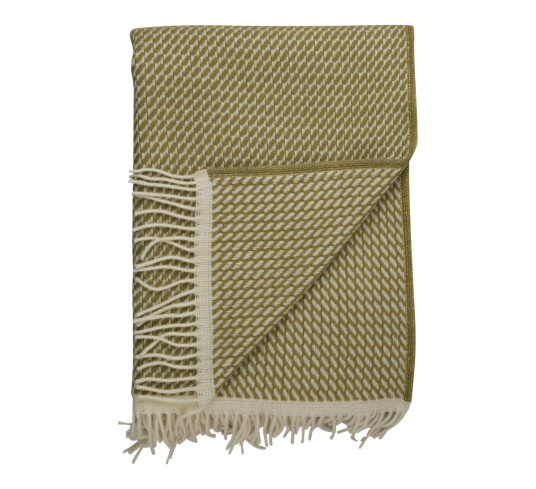 Røros Tweed Mello lammeullspledd leaf green 210x150 cm Røros Tweed Mello lammeullspledd leaf green 210x150 cm