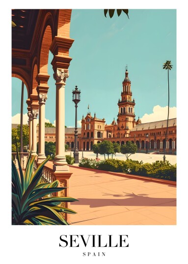 Plakat Sevilla Spania