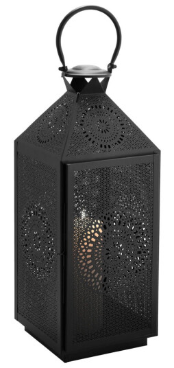 . Lyslykt Liz H: 52 cm; 20x20x52 cm (LxBxH); Svart