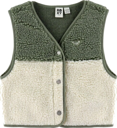Roxy Fleecevest Iconic Fargeblokk Grønn/Hvit Roxy 8 år (128) Fleecejakke Roxy Fleecevest Iconic Fargeblokk Grønn/Hvit Roxy 8 år (128) Fleecejakke