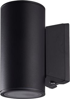 R Line Roma Utelampe GU10 Opp/Ned 2x6W 2700K IP54 Sort