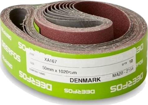 50x1020mm Lerret pussebånd 10 stk. Korn P3000