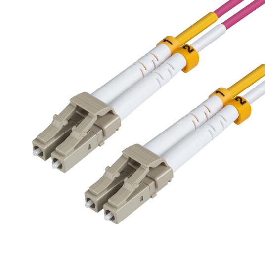 MicroConnect OM4 Fiberkabel 5m LC/UPC Lilla Duplex