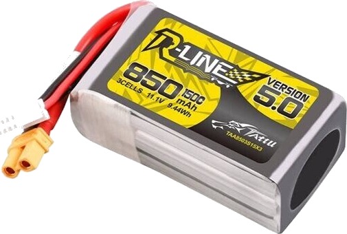 Tattu R-Line 850mAh LiPo Batteri 3S 11.1V 150C XT30 for Fjernstyrte Kjøretøy