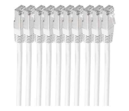 Shiverpeaks Bs75711-H0.25W-Set10. Kabellengde: 0,25 M Kabelstandard: Cat6 Kabelskjermin S/Ftp (S-Stp) Tilkobling 1: Rj-45 Tilkobling 2: Rj-45 Kontaktkjønn: Hann/Han Belegg Av Kontaktkontakter: Gull (Bs75711-H0 .25W-Set10