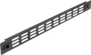 Delock Rackpanel Med Ventlasjonsspor Svart 1U 19" 66985