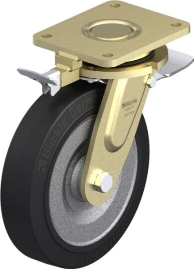 Blickle 738197 Ls-Se 250K-St-Ri4 Styrehjul M. Brems Hjuldiameter 250 Mm Bæreevne (Maks.) 850 Kg (1 Stk)