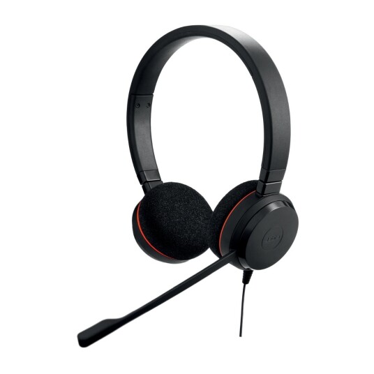 Jabra Evolve 20 Stereo Headset - USB-C/USB-A Svart Jabra Evolve 20 Stereo Headset - USB-C/USB-A Svart