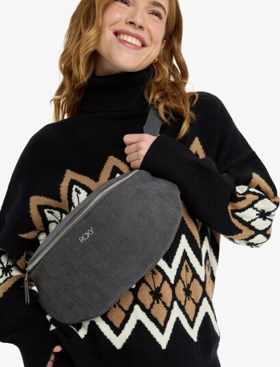 Roxy Feeling Vibes Waistpack Grey ONE SIZE Roxy Feeling Vibes Waistpack Grey ONE SIZE