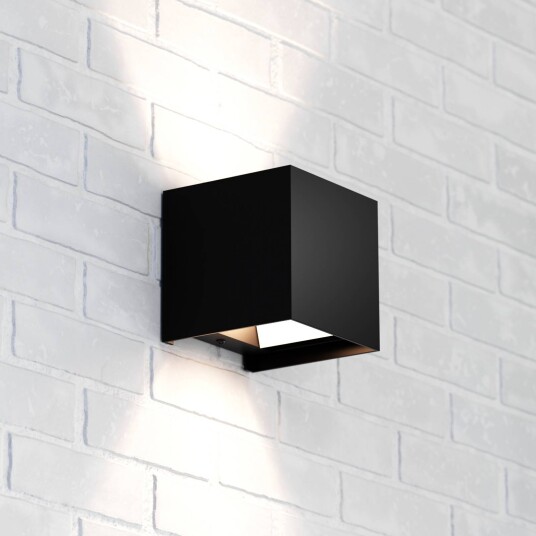 MCJ Zuza 2 vegglampe svart metall fire vinger 10 cm G9