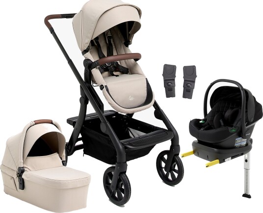 Beemoo Pro Max Duovogn & Beemoo Route Babybilstol inkl. ISOFIX Base Latte Beige