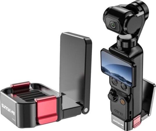 Metallisk magnetholder med hurtigfeste for DJI Osmo Pocket 3/4 – Svart Metallisk magnetholder med hurtigfeste for DJI Osmo Pocket 3/4 – Svart