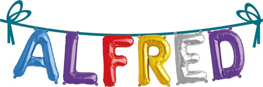 Ballonggirlander Folie Navn - Alfred