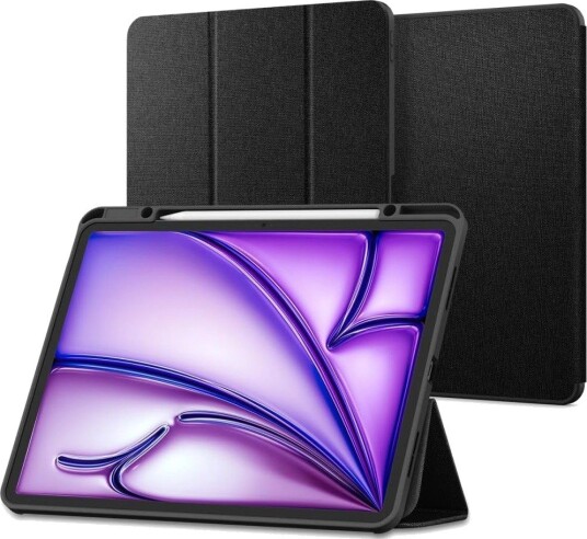 iPad Air 11 (2024)/iPad Air 2020/2022 Spigen Urban Fit Smart Folio-etui Svart