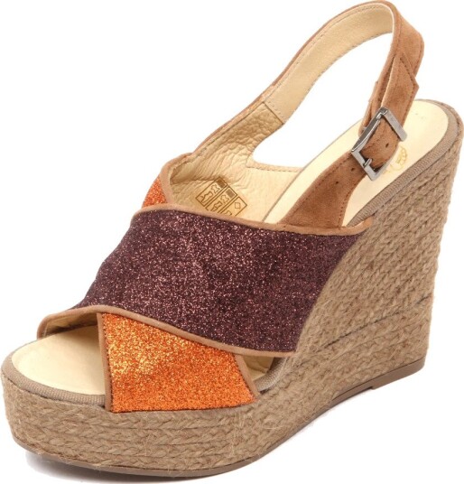 Espadrilles Dame Sko Brun 37 EU,