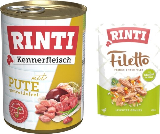 Rinti Kennerfleisch Våtfôr Til Hund Turkey 400 G