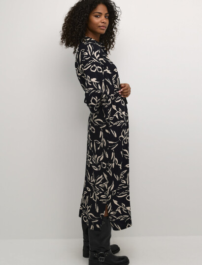 Kaffe Kaforrest Shirt Dress Black 38 Kaffe Kaforrest Shirt Dress Black 38
