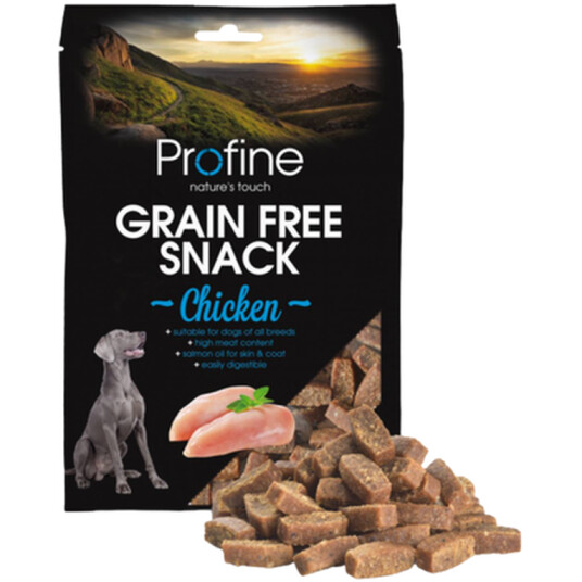 Profine Kylling Snacks uten Korn 200g - Hundefôr med Eple og Lever