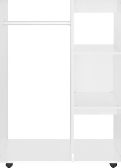 vidaXL Garderobe hvit 80x40x110 cm sponplate