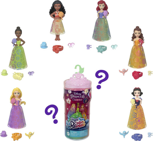 Disney Princess Disney Princess Royal Color Reveal Small Doll - Multi/patterned - ONE SIZE