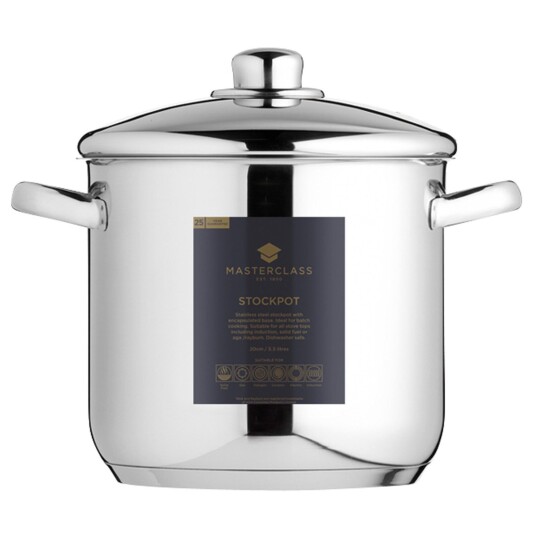 Gryte med lokk 5,5 liter rustfritt stål Gryte med lokk 5,5 liter rustfritt stål
