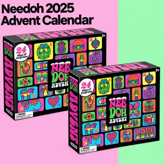 2 stk Auledio NeeDoh Julekalender – Julekalender med morsomme stressballer og overraskelser