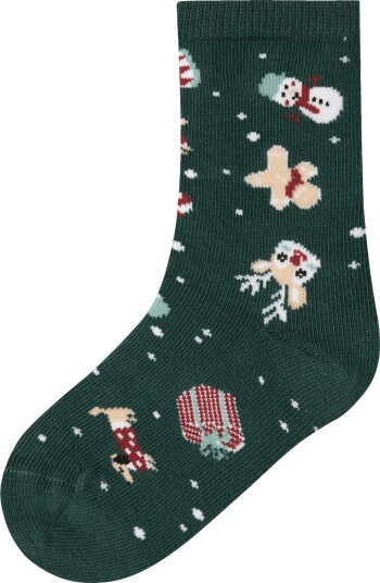 Name It Nmnvismas Sock Green 25 27