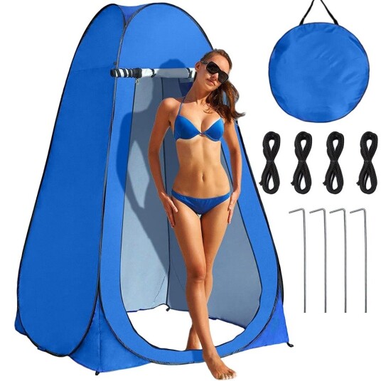 Ukjent merke strandtelt Portabelt Garderobe strandtelt Telt for Dusj & WC