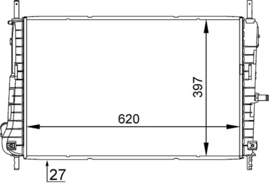 MAHLE CR 1347 000S Radiator motorkjøling