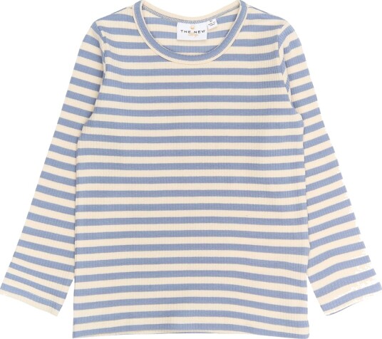 The New Siblings Genser - Rib - TnstFro - Storm Striped - The New - 4 år (104) - Genser Beige Blå Hvit Lyseblå