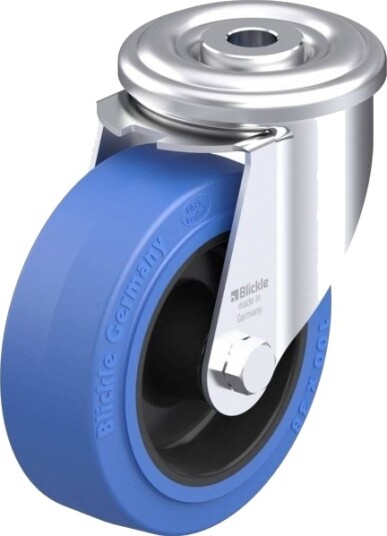 Blickle 933987 Ler-Poev 100G-Sb Styrehjul I Stål, Hjuldiameter 100 Mm, Bæreevne (Maks.) 150 Kg, 1 Stk