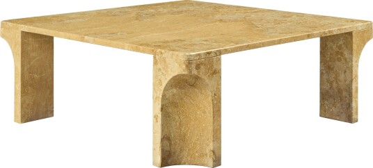 Doric Salongbord 80x80 cm, Honey Amber