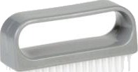Neglebørste Vikan Stiv L100xb35xh50mm Rpp Med Greb Grå,12 Stk/Krt