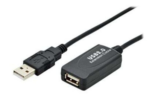 Digitus USB 2.0 Forlengelseskabel 10m Sort Digitus USB 2.0 Forlengelseskabel 10m Sort