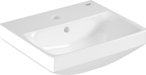 Grohe Euro Ceramic 45 servant veggmontert med overløp med hylle alpinhvit Grohe Euro Ceramic 45 servant veggmontert med overløp med hylle alpinhvit