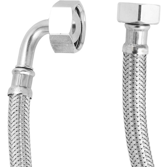 PEX TRYKKSLANGE 1/2" RETT X 3/4" VINKEL 80 CM