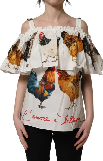 Dolce & Gabbana Dame Bluser & Skjorter Hvit 2XS, Dolce & Gabbana Dame Bluser & Skjorter Hvit 2XS,