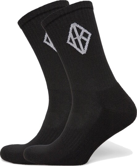 HAN Kjøbenhavn 2 Pack Diamond Socks BLACK 39 42