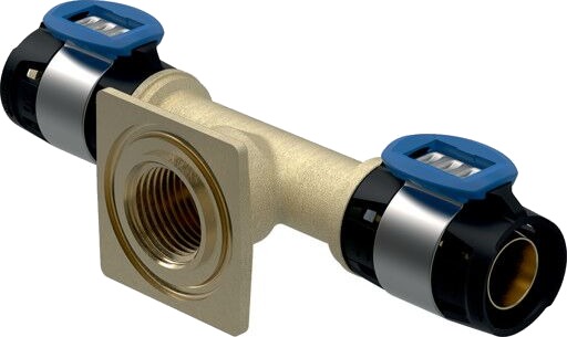 10 stk FLOWFIT T-stykke vinkel 90° 20 mm x 1/2 t/innbyggingssisterneledning