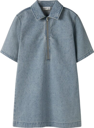 Name It Kjole NkfRain Denim Spesial Blue Grey Denim Name It 10 år (140) Kjole Blå Lyseblå