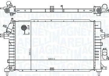 Radiator MAGNETI MARELLI 350213176100 Radiator MAGNETI MARELLI 350213176100