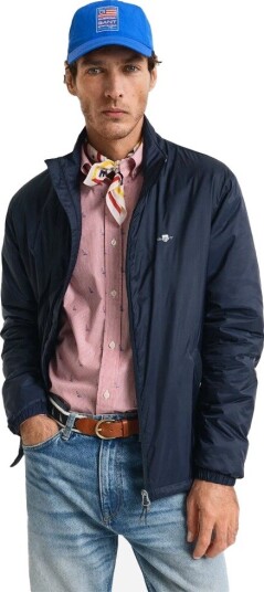 Gant Light insulated jacket L blå herre