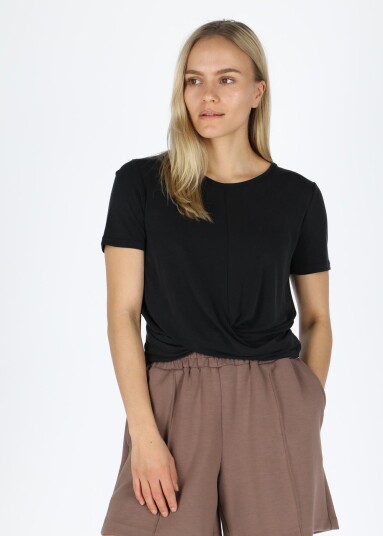 Athlecia Diamy W Cropped S/S Tee Black 42 T-Shirts