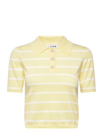 A View Elo Knit Polo Yellow 42