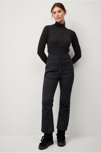 Áhkká Skibukser Gold Softshell Highwaist Ski Pant Svart