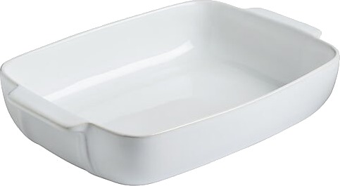 Pyrex fat signature 30x22cm hvit keramikk